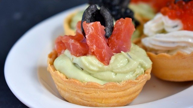 Tartelettes de saumon à la spiruline