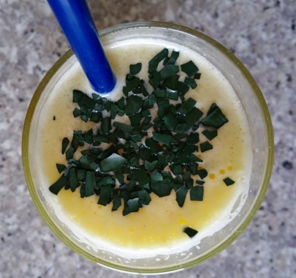 Smoothie banane spiruline